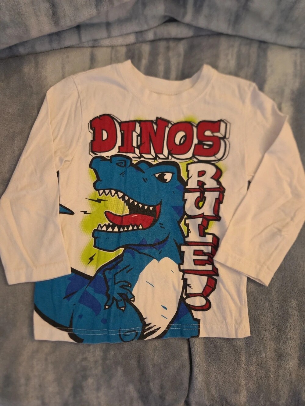 Garanimals Dinos Rule Toddler Long Sleeve Shirt 3T Multicolor